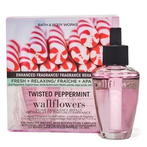Set of 2 Bath & Body Works Twisted Peppermint Wallflower Home Fragrance Refill